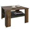 COUCHTISCH FELICE - Dunkelgrau/Dunkelbraun, Holzwerkstoff (68/68/41cm) - CARO-Möbel