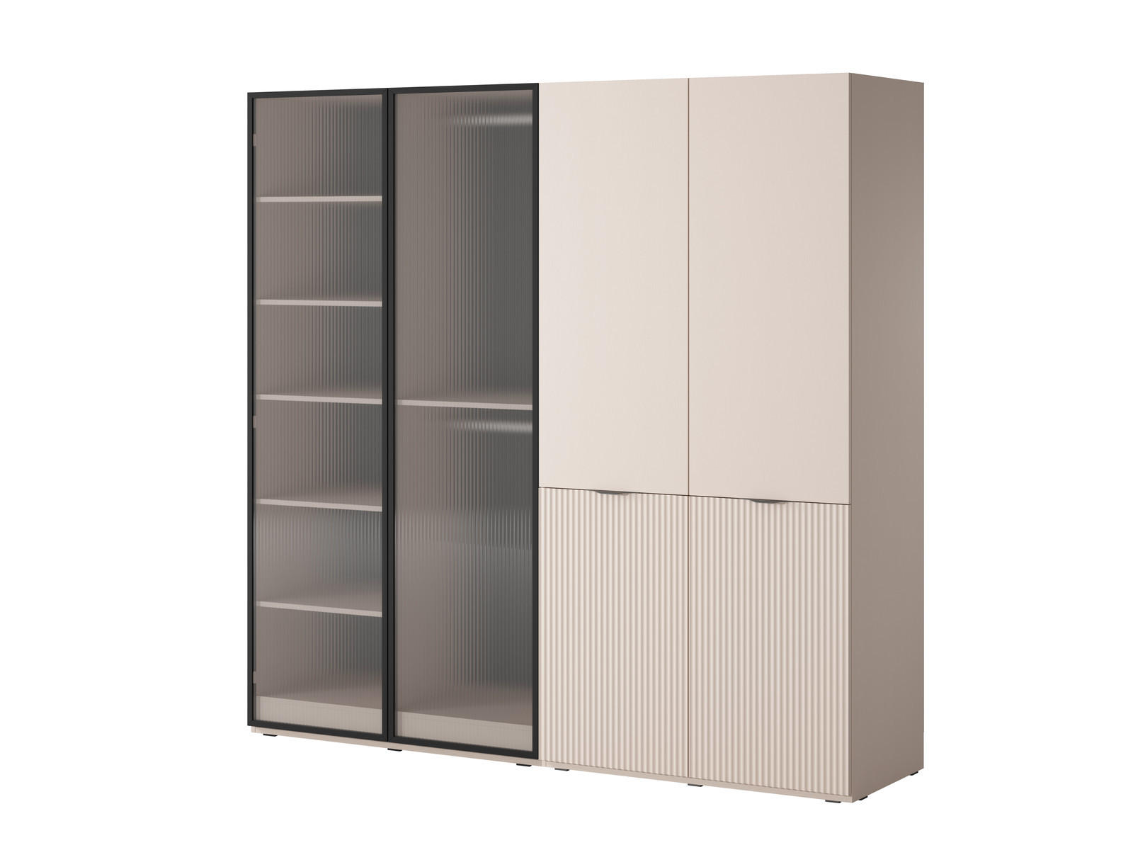 Ravio Kleiderschrank Beige 202x200x51 cm