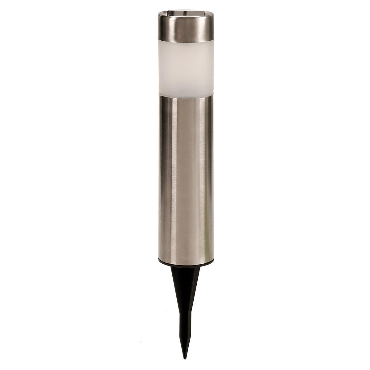 GARTENLAMPE LED Solar 8h - Silberfarben, Kunststoff (6/6/27cm)