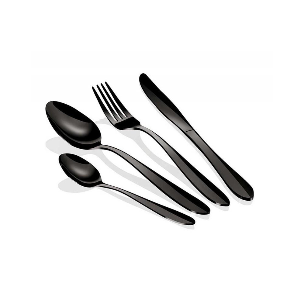 BESTECKSET Schwarz 30/20/5 cm BH2630 - Schwarz, Metall - Berlinger Haus