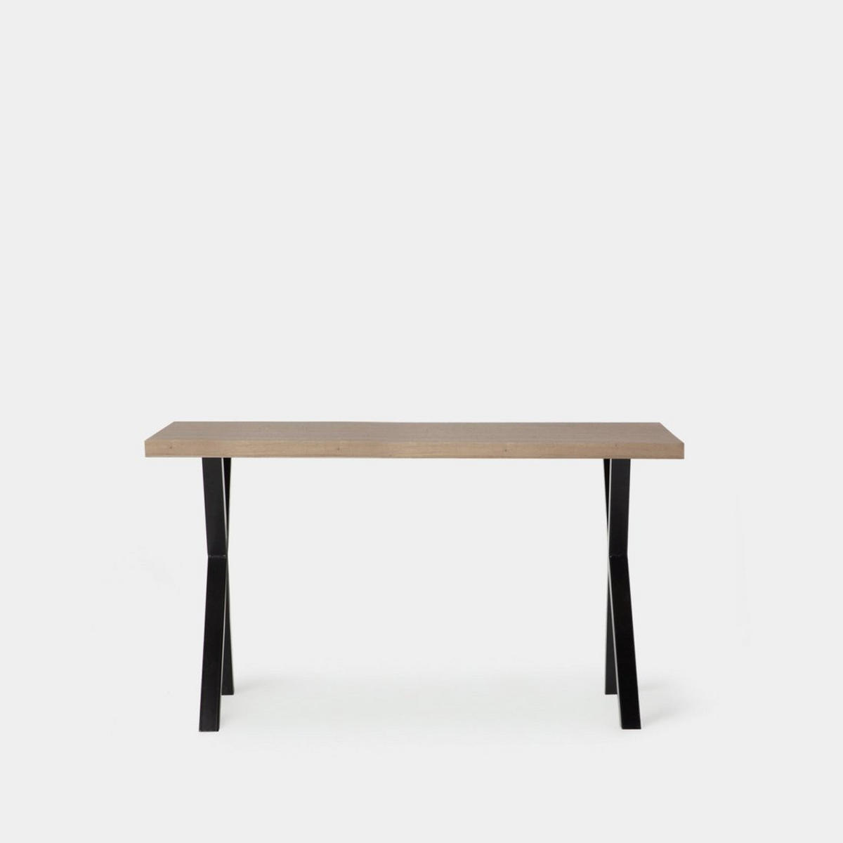ESSTISCH Parks Schwarz 135 cm x 75 cm - Schwarz, Holzwerkstoff (80/135/75cm) - Klast Home