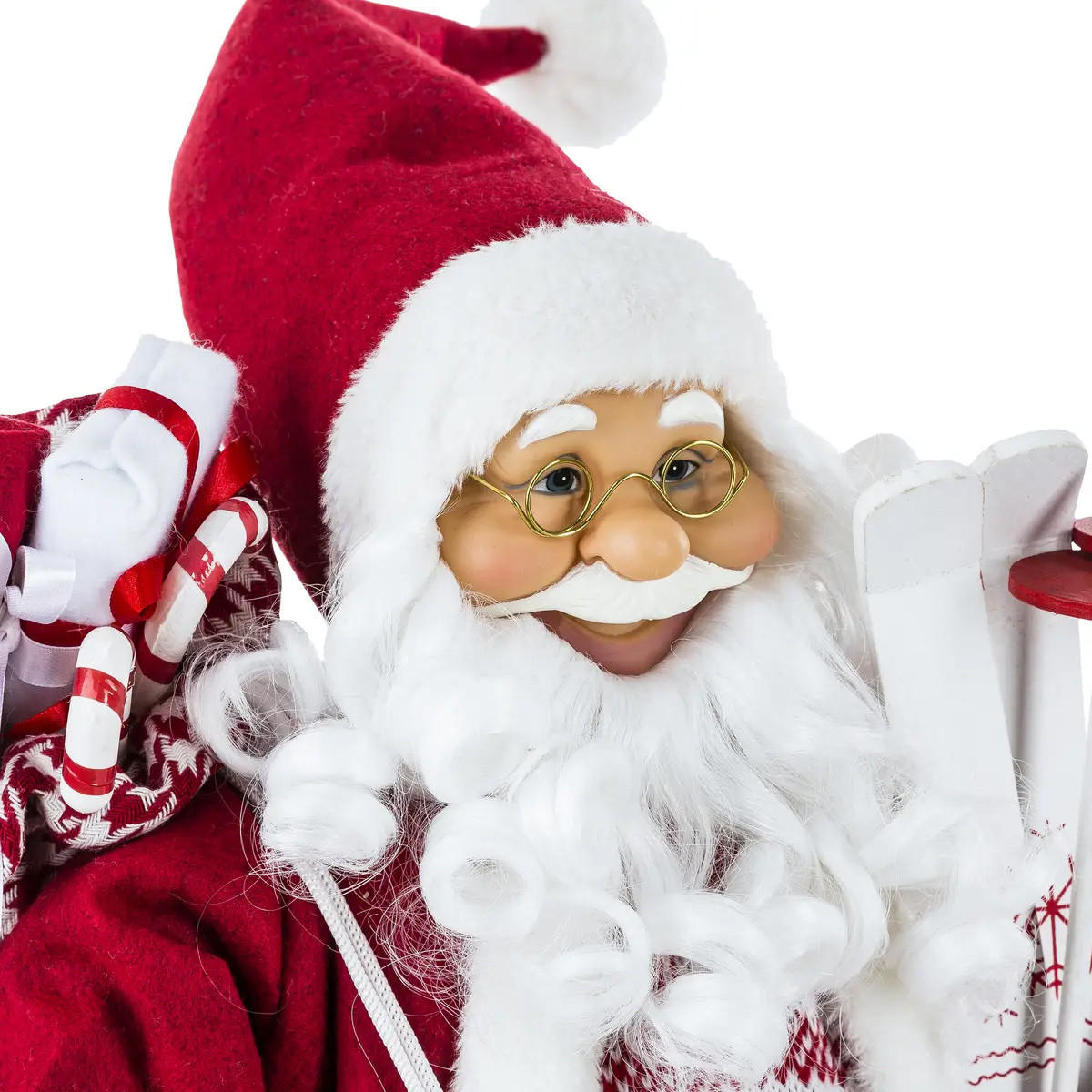WEIHNACHTSFIGUR in einem Pullover 27/19/61 cm - Rot, Textil (19/61/27cm) - Atmosphera Createur d´interieur
