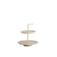 ETAGERE Caglio Braun Ø24/26 cm - Beige, Stein (24/26cm) - Light & Living