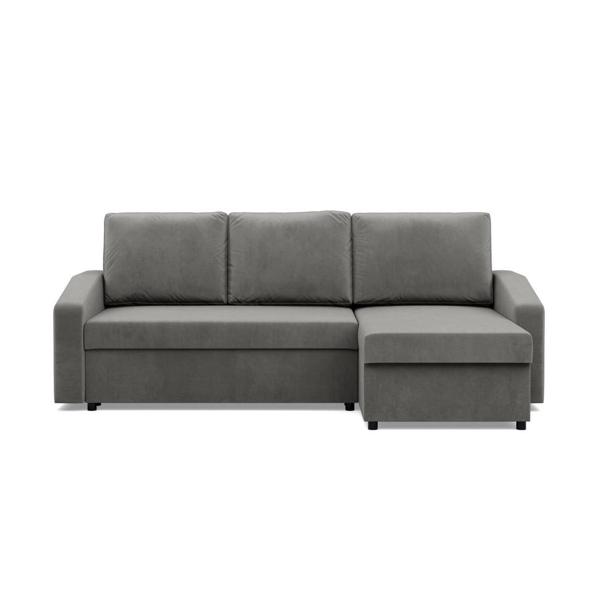 ECKSOFA MIT SCHLAFFUNKTION NEO, Hellgrau - Grau, Textil (231/140cm) - Mebligo