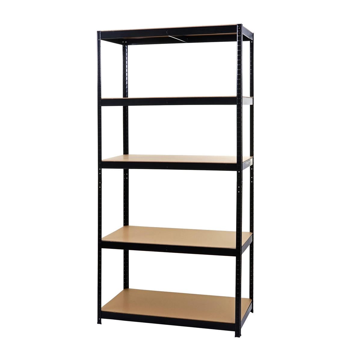 SCHWERLASTREGAL Schwarz, Braun - Schwarz/Braun, Metall (101/200/61cm) - MCW