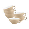 TEETASSEN Liberty Pure Colors Dusty Beige 140 ml 6er Set - Beige, Keramik (0.14L) - Seltmann Weiden