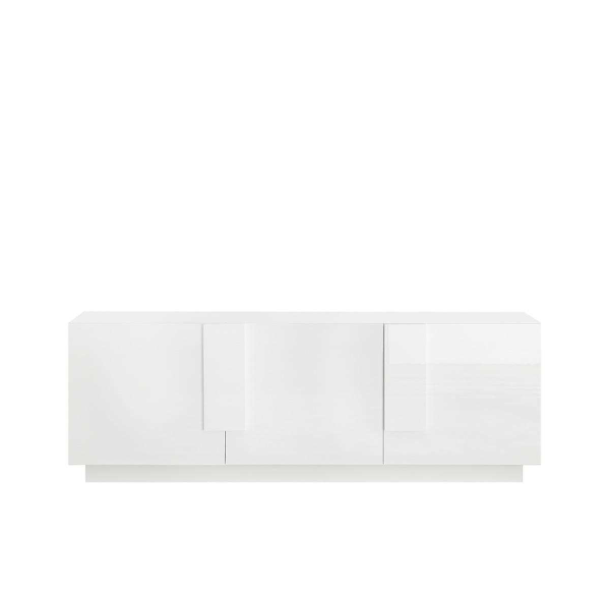 TV-MÖBEL 3 Türen Jupiter - L182 cm - Weiß, Holzwerkstoff (44/63/182cm) - Calicosy