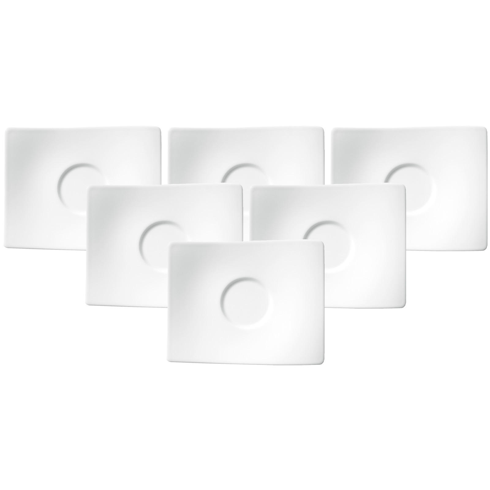 KAFFEE-/TEEUNTERTASSE NewWave weiß 6er Set - Weiß, Keramik (1cm) - Villeroy & Boch