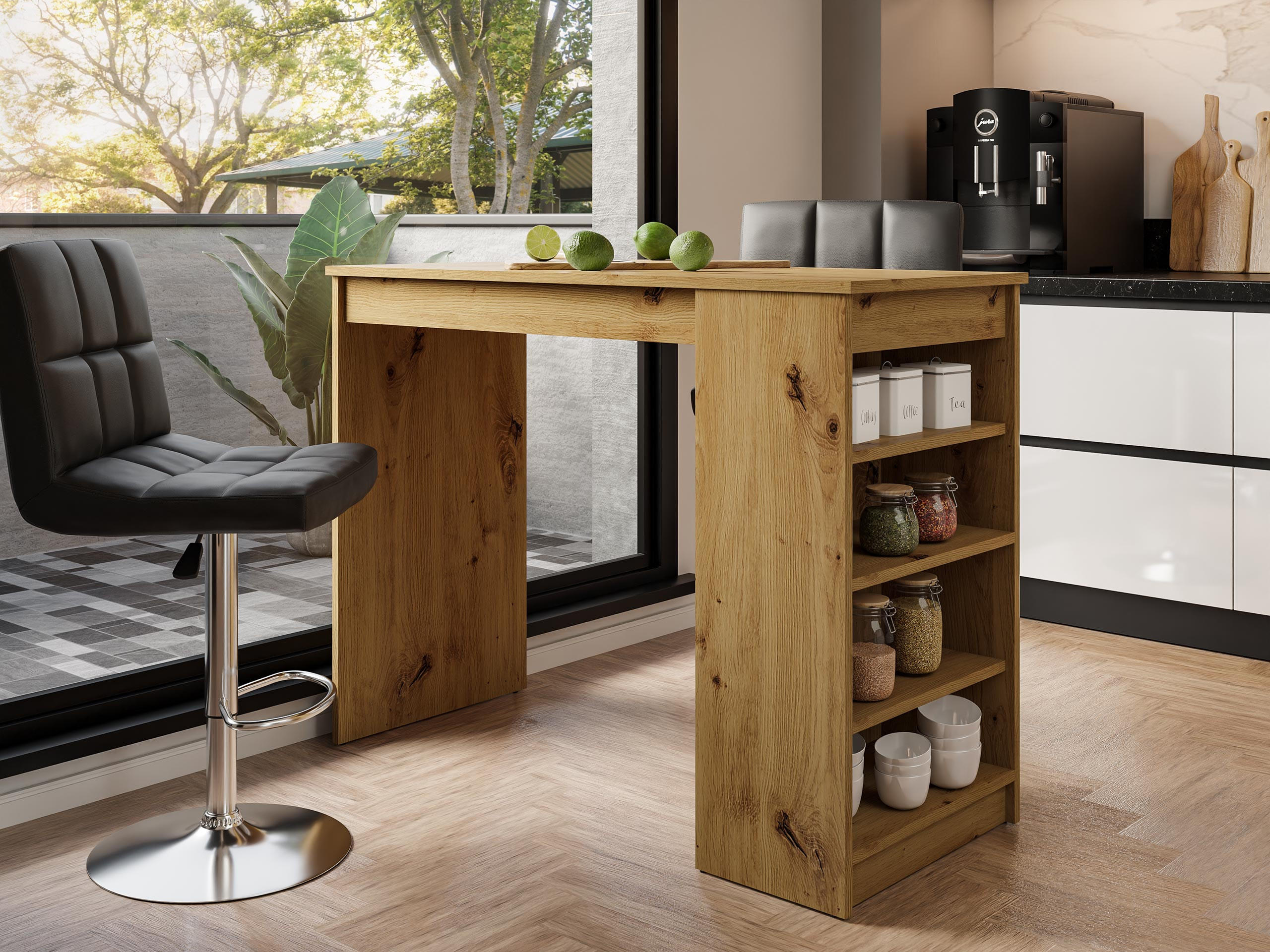 BARTISCH Zotino - Braun, Holzwerkstoff (115/102/50cm) - MIRJAN24