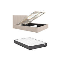 BETT mit Bettkasten - 2 -Sitzer - Polyester - beige - KILACLO - Beige, Textil (213/211cm) - Vente-Unique