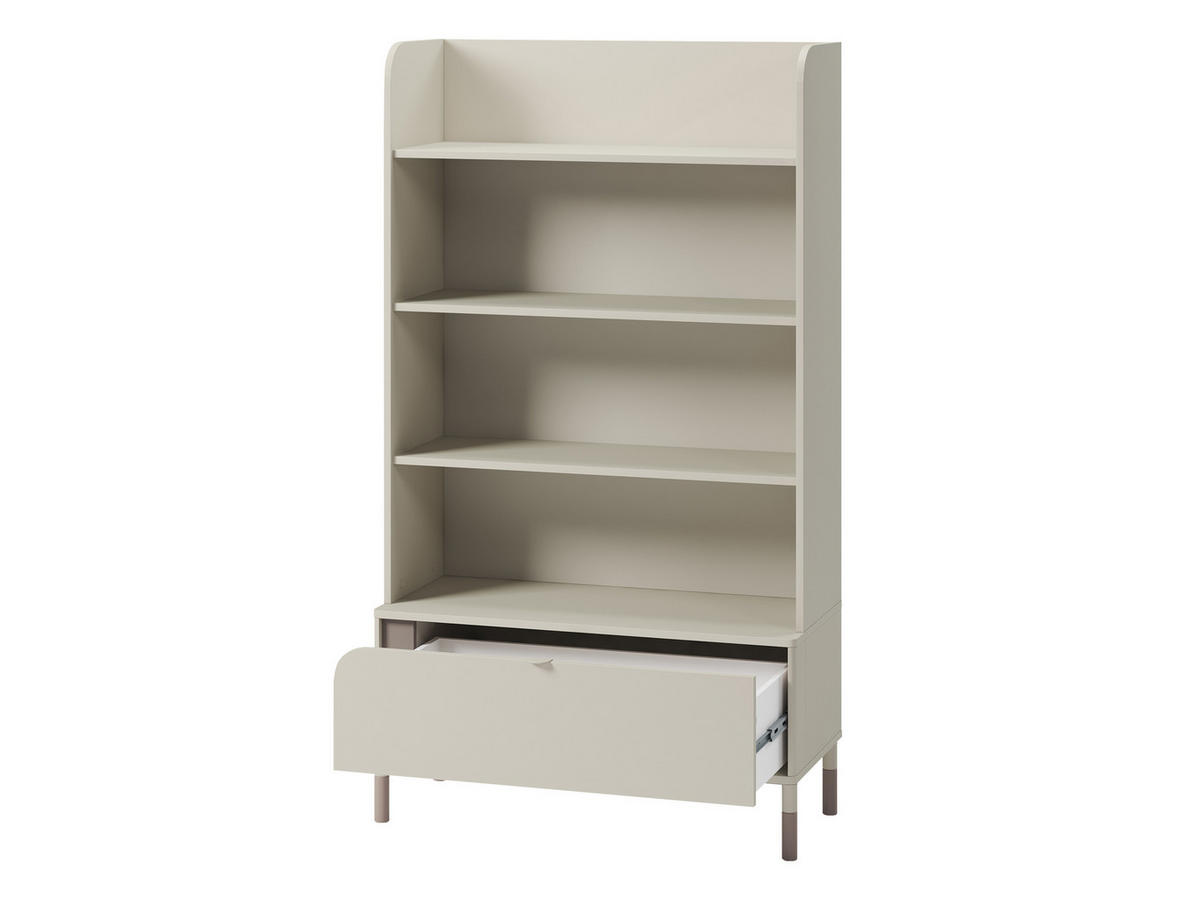 KINDERREGAL Harmony 1S HR02 - Kaschmir/Trüffeleichefarben, Holzwerkstoff/Kunststoff (89/159/40cm) - MIRJAN24
