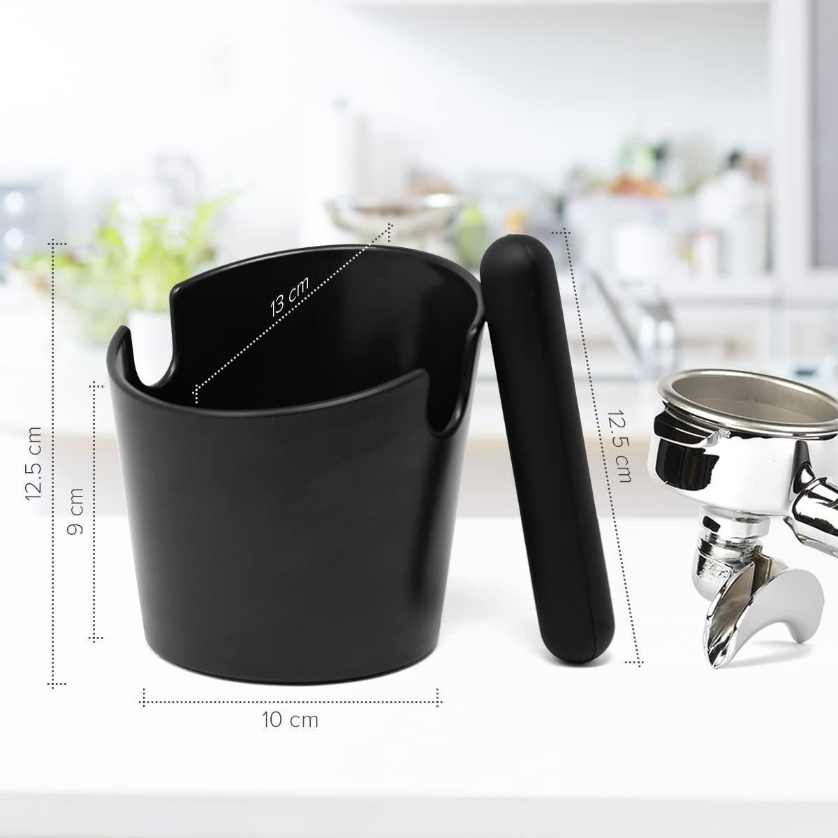 KAFFEESATZ ABSCHLAGBEHÄLTER ABS-Kunststoff Schwarz - Schwarz, Kunststoff (10/13/10cm) - Joejis Kitchen