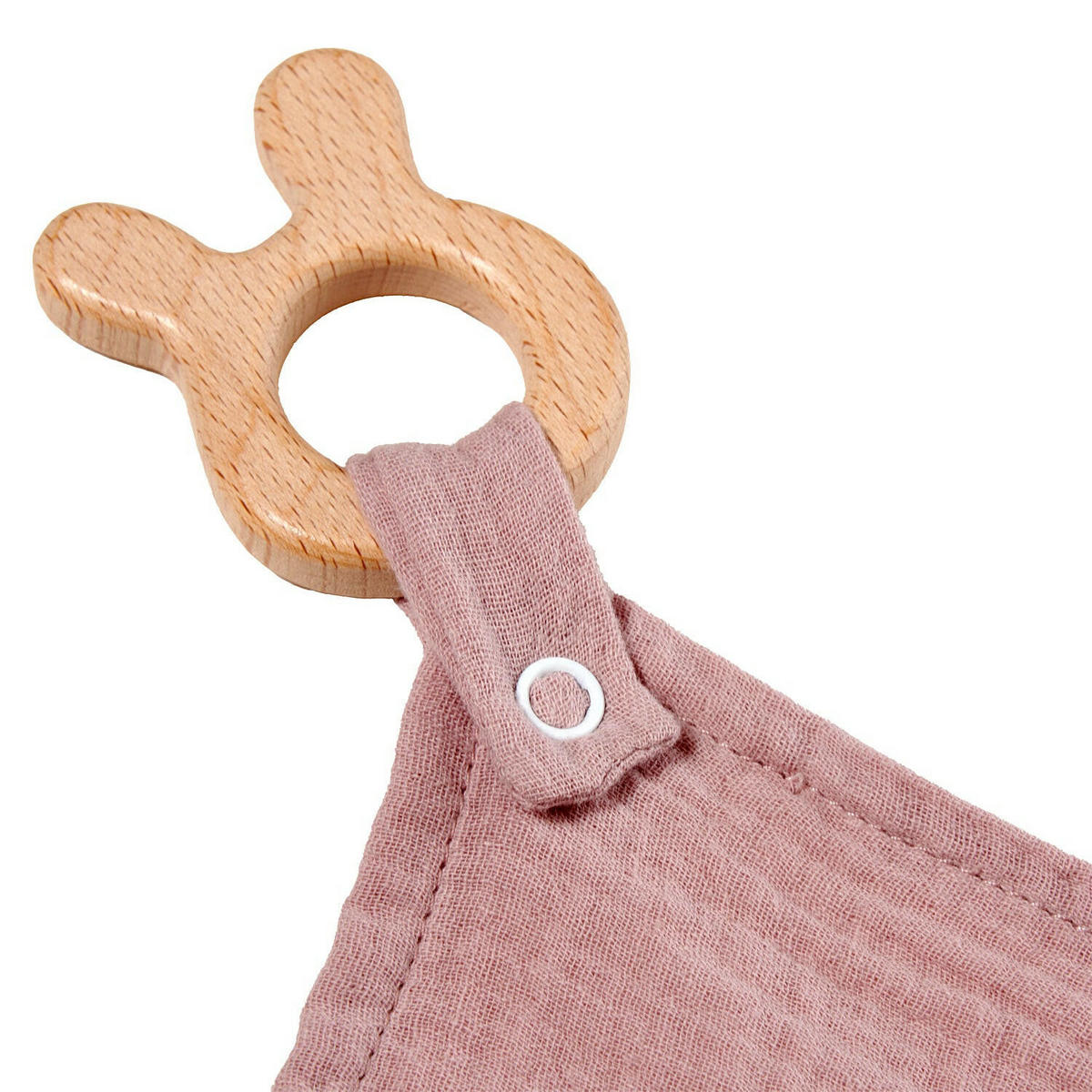 KUSCHELTUCH Musselin Hase Rosa - Rosa, Textil (30/1/30cm) - nordic coast company