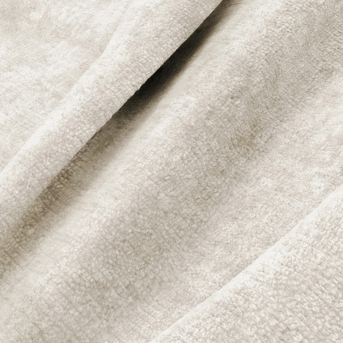 SESSEL Texturierter Samt Ecru 60.5cm - Creme, Textil (60/80/74cm) - Sia Home