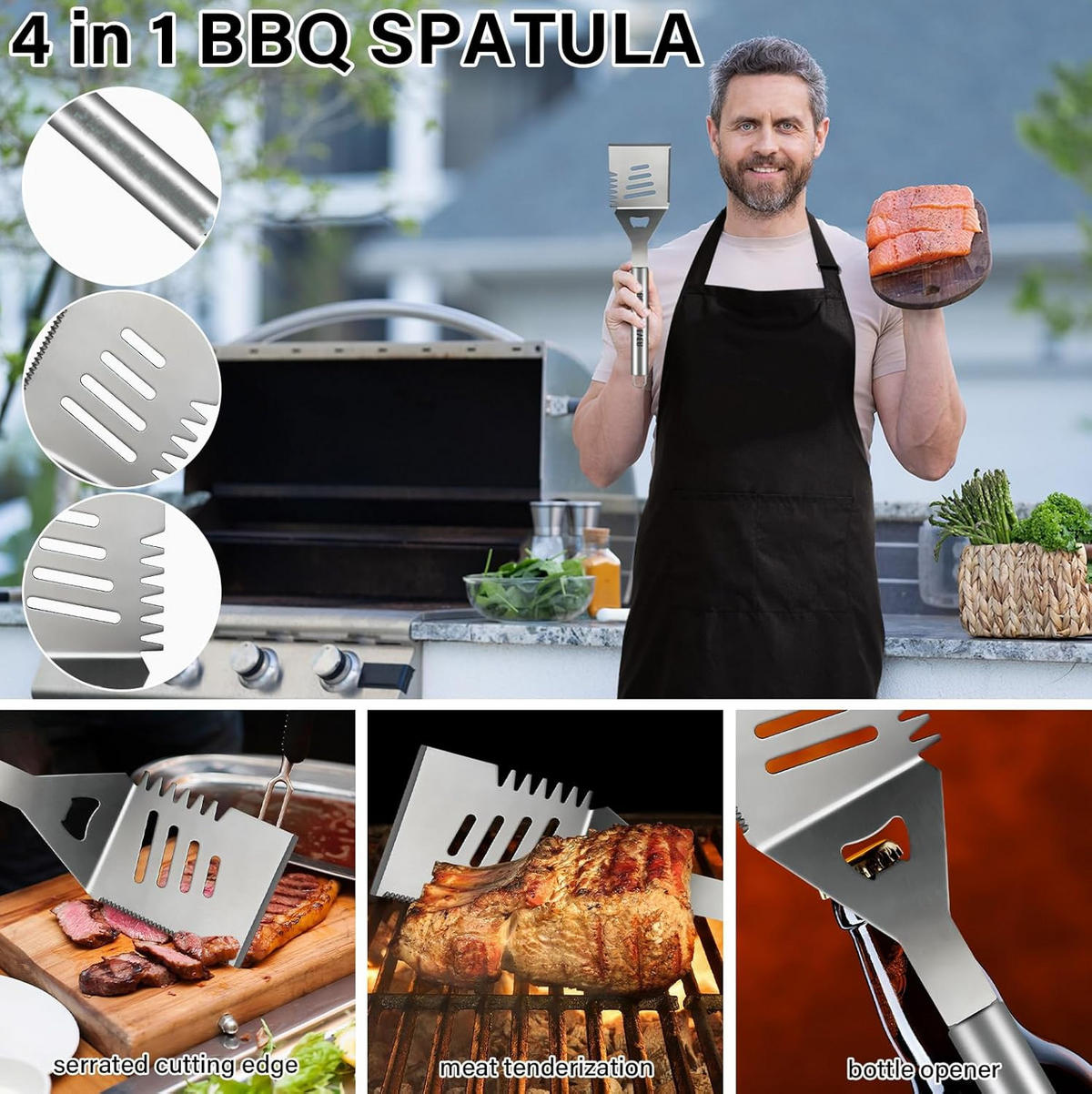 GRILLBESTECK 25-teiliges Set - Multicolor, Metall (43.5cm)