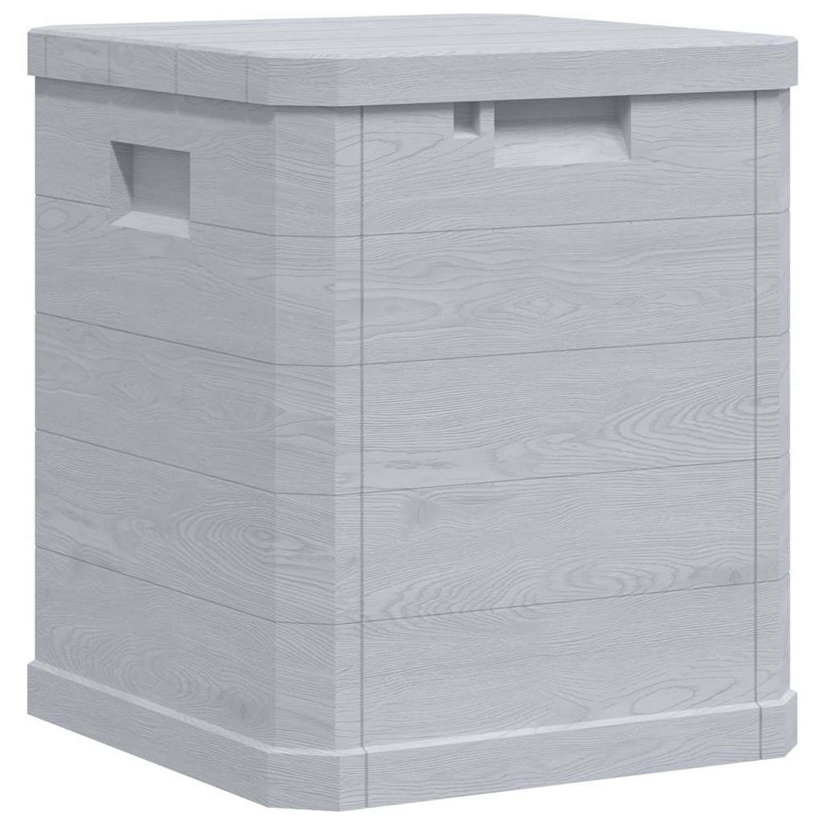 GARTEN-AUFBEWAHRUNGSBOX 90 L Hellgrau - Hellgrau, Kunststoff (42.5/50/44cm) - vidaXL