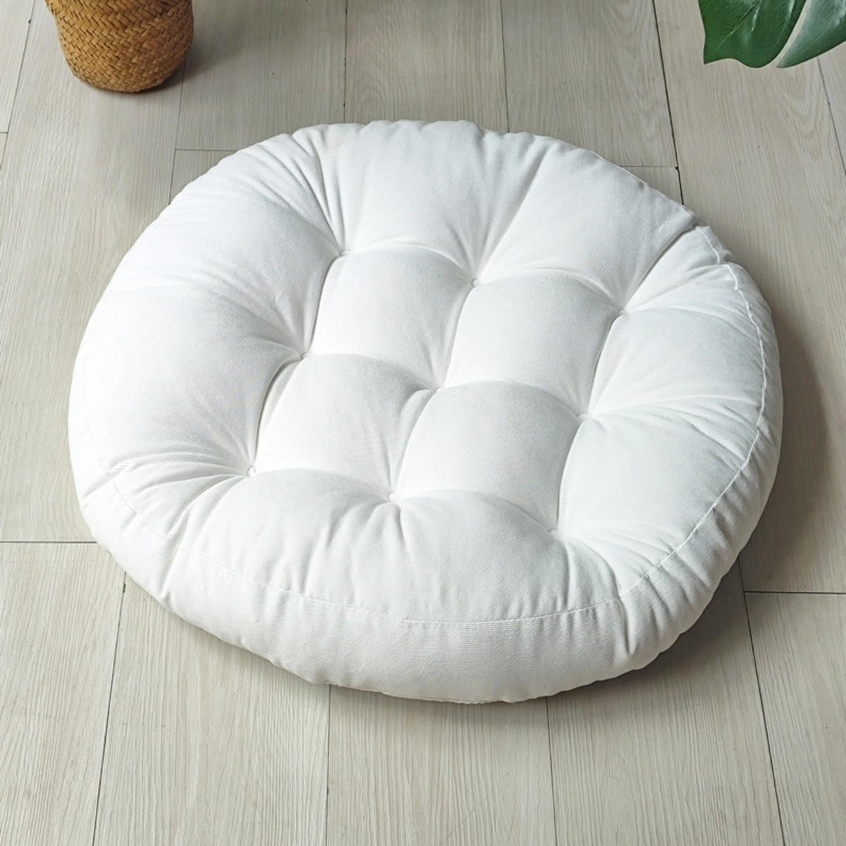 GARTENHOCKERAUFLAGE 55/55 cm - Weiß, Textil (55/55cm) - Authentics