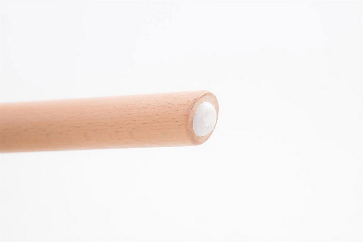 BESUCHERSTUHL Fontana Stoff Natura dunkelgrau - Grau, Holz (67/93/58cm) - TPFLiving