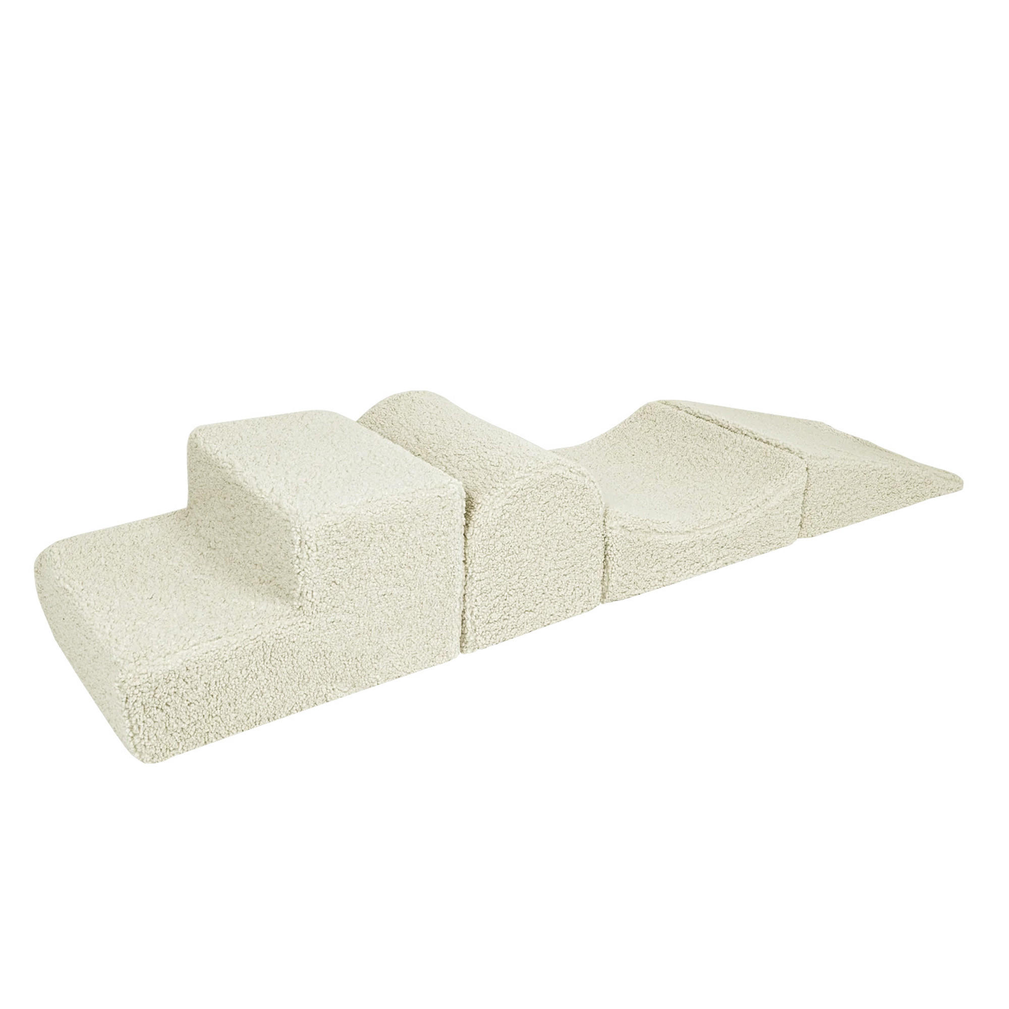 SCHAUMSTOFF-BAUSTEINE für Kinder, Bearly, Cremig - Creme, Textil (45/30/195cm) - MeowBaby