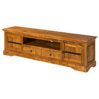 TV-BOARD Akazie 200x45x55 honig lackiert OXFORD #0326 - Braun, Holz (200/55/45cm) - Massivmoebel24