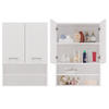 BADEZIMMER-HÄNGESCHRANK POLA MINI DK - WEISS MATT - Weiß, Holzwerkstoff (64/90/30cm) - CDF