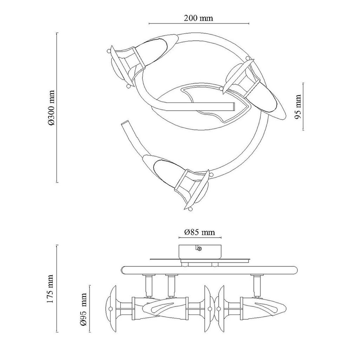 LED DECKENLEUCHTE Holz Silber schwenkbar - Silberfarben, Holz (30/30/17.5cm) - Globo Lighting
