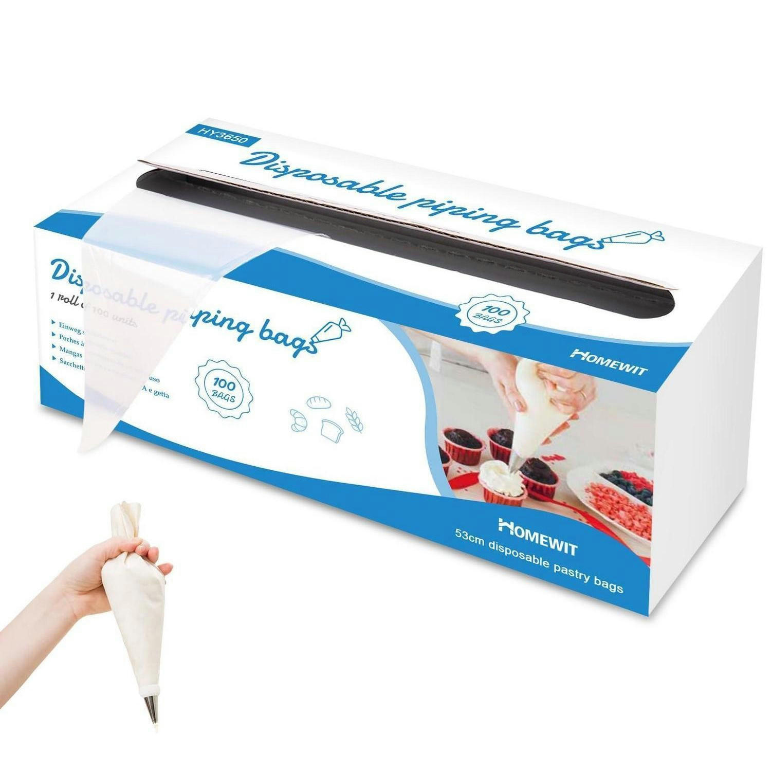 SPRITZBEUTEL 100 Stück 53 cm extra dick - Transparent, Kunststoff (53/53/53cm)