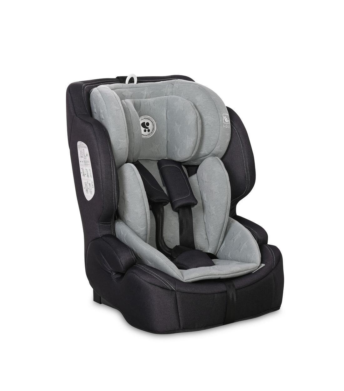 KINDERSITZ Andromeda i-Size grau (76-150 cm) Isofix, Top Tether, verstellbar - Grau, Kunststoff (48/59/52cm) - Lorelli