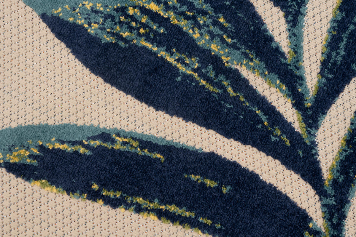 TEPPICH PATIO Creme 140/200 cm - Grün, Kunststoff (140/200cm) - Tapiso