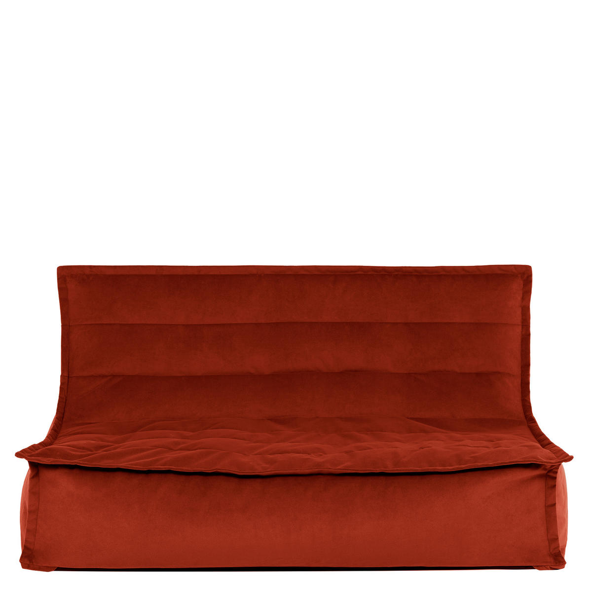 SITZSACK Sofa Kota aus Samt - Terracotta, Textil (140/72/100cm) - icon