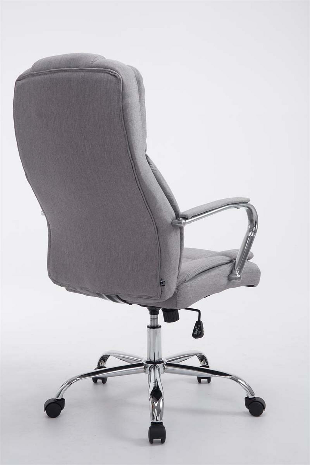 BÜROSTUHL Xavier Two, Stoffbezug Grau - Grau, Textil/Metall (62/125/70cm) - TPFLiving