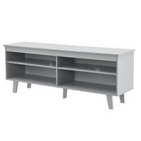 LOWBOARD Stenløse - Hellgrau, Holz/Holzwerkstoff (150/58/38cm) - [en.casa]