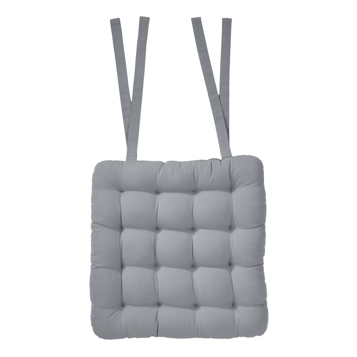 STUHLKISSEN Solid 35x37 cm - Grau, Textil (37/35cm) - Butlers