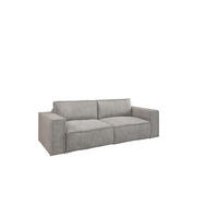 SCHLAFSOFA Vajana - Hellgrau, Holzwerkstoff/Textil (240/86/102cm) - Fun Möbel