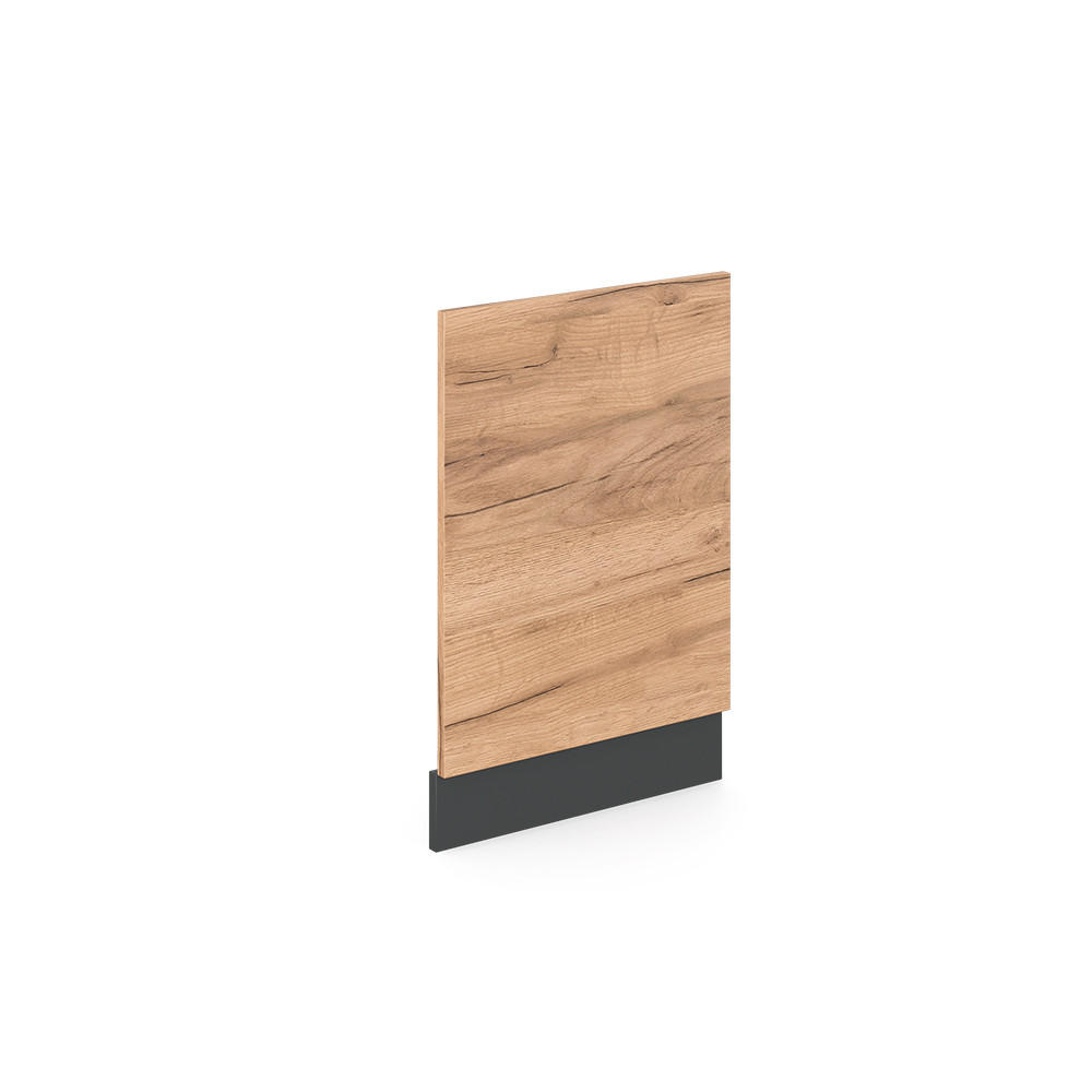 FRONTBLENDE R-Line Goldkraft Eiche 45 cm ohne AP - Anthrazit/Eiche Wotan, Holzwerkstoff (45/57.2/1.6cm) - Vicco