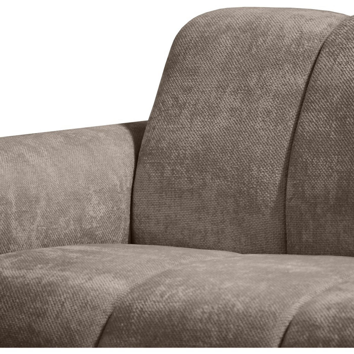 ECKSOFA Volare Mini ohne Schlaffunktion braun links, Vega-Stoff - Schwarz/Braun, Textil/Metall (256/165cm) - Beautysofa