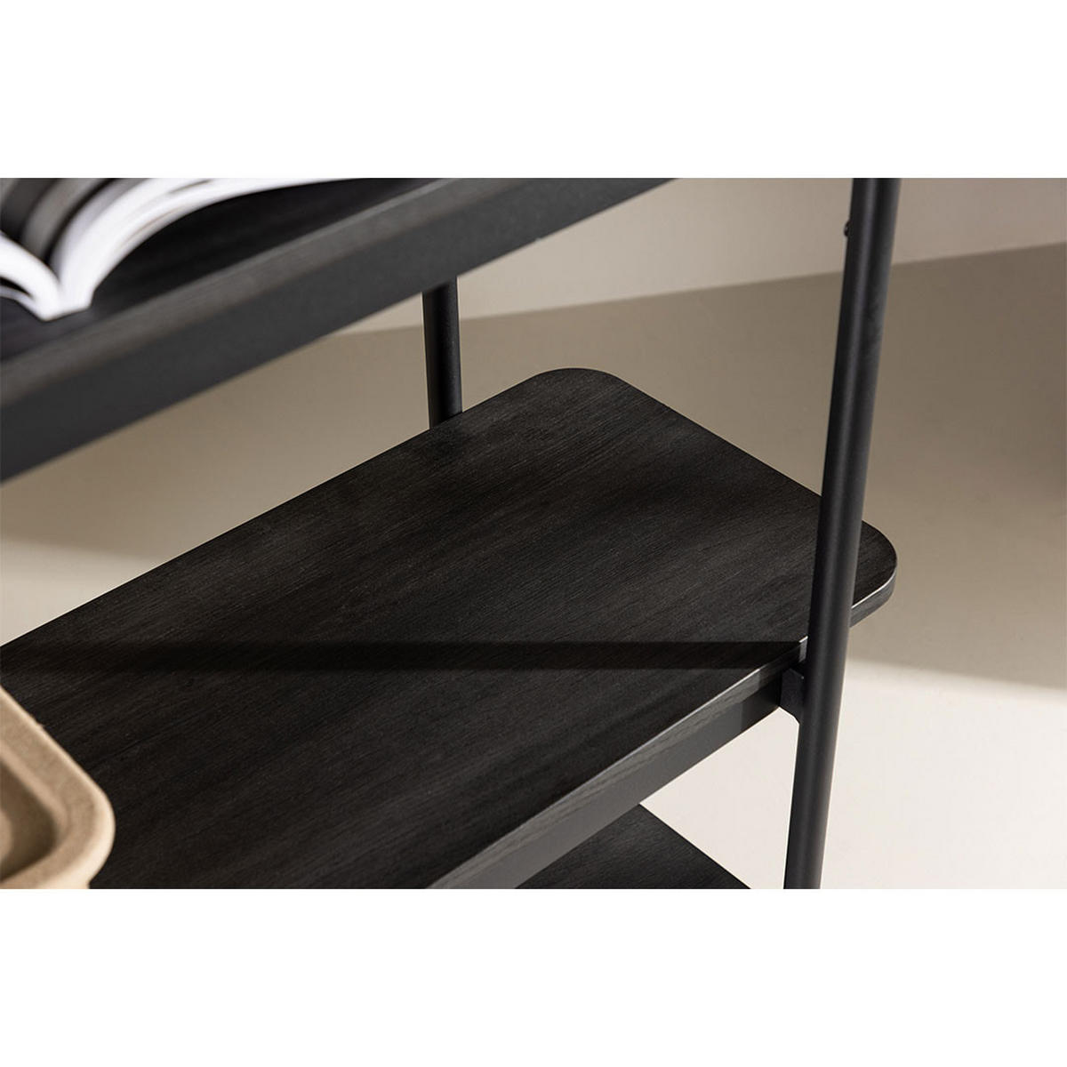 REGAL, Heim, Schwarz, Stahl, 120 x 40 x 190 cm - Schwarz, Metall (120/190/40cm) - ebuy24