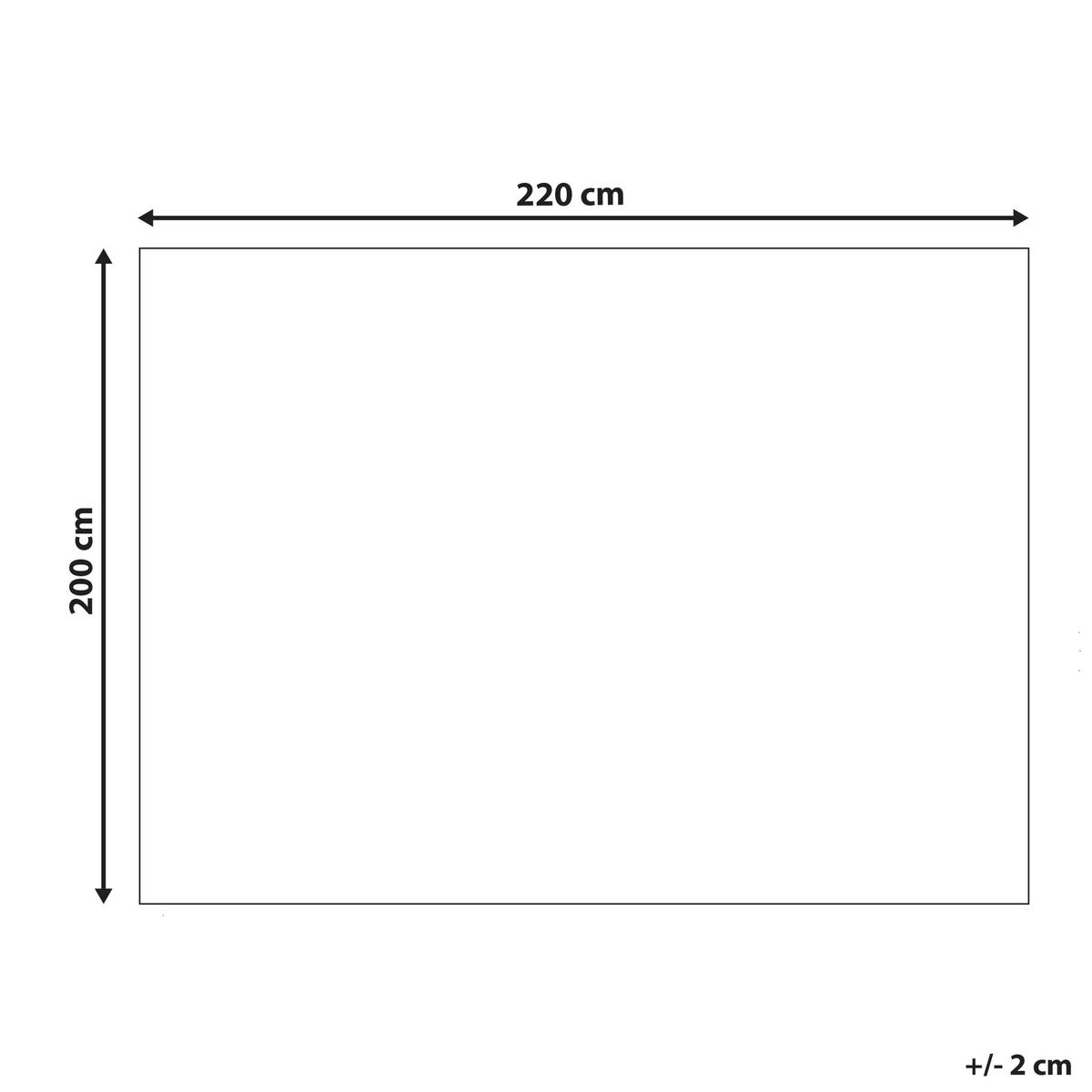 PŘIKRÝVKA Umělá kožešina 200/220 cm Bílá Salka - bílá, plast (200/220cm) - Beliani