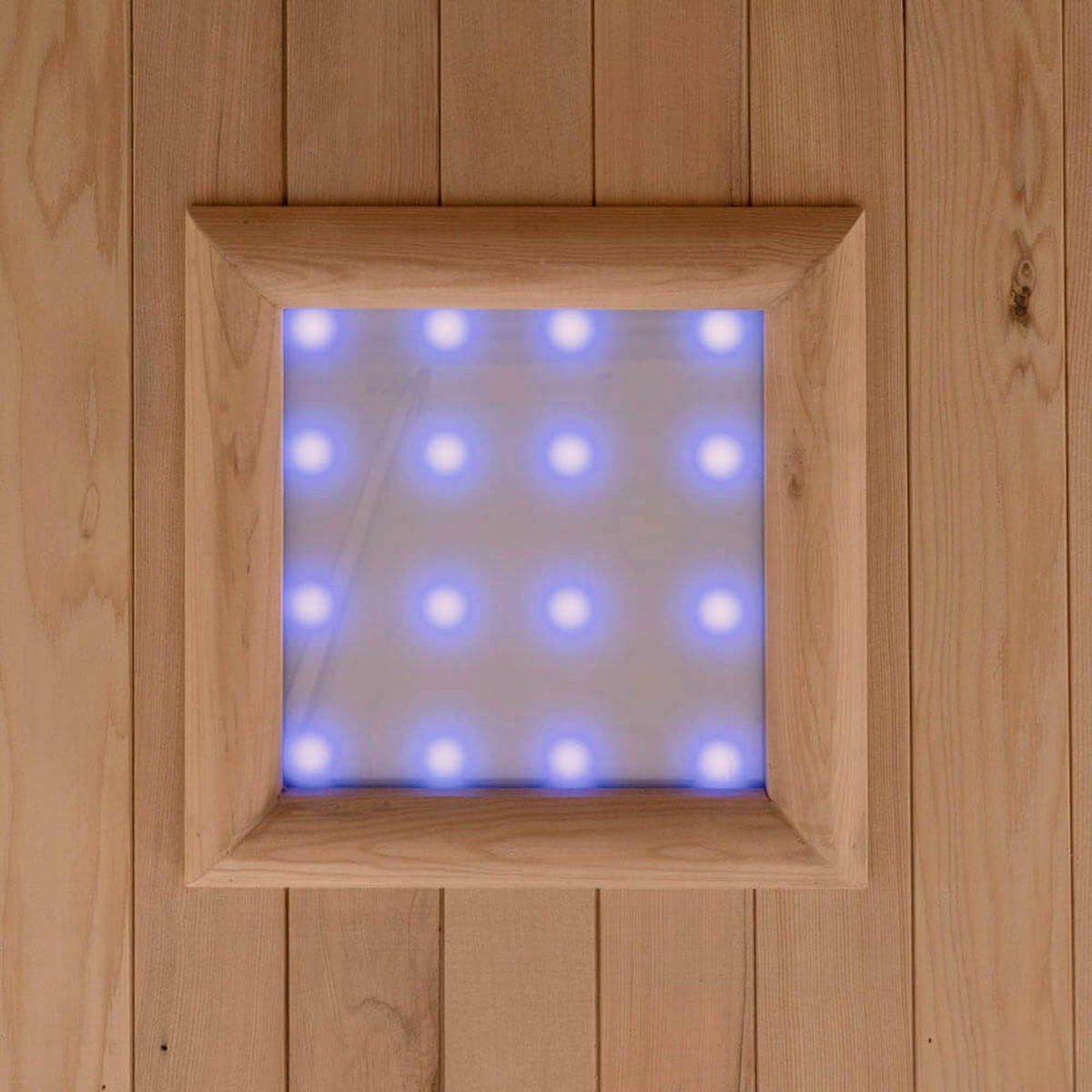 INFRAROTKABINE mit Vollspektrumstrahler SAHARA L - 150 x 120 cm für 3 Personen - Braun, Holz (150/190/120cm) - Home Deluxe