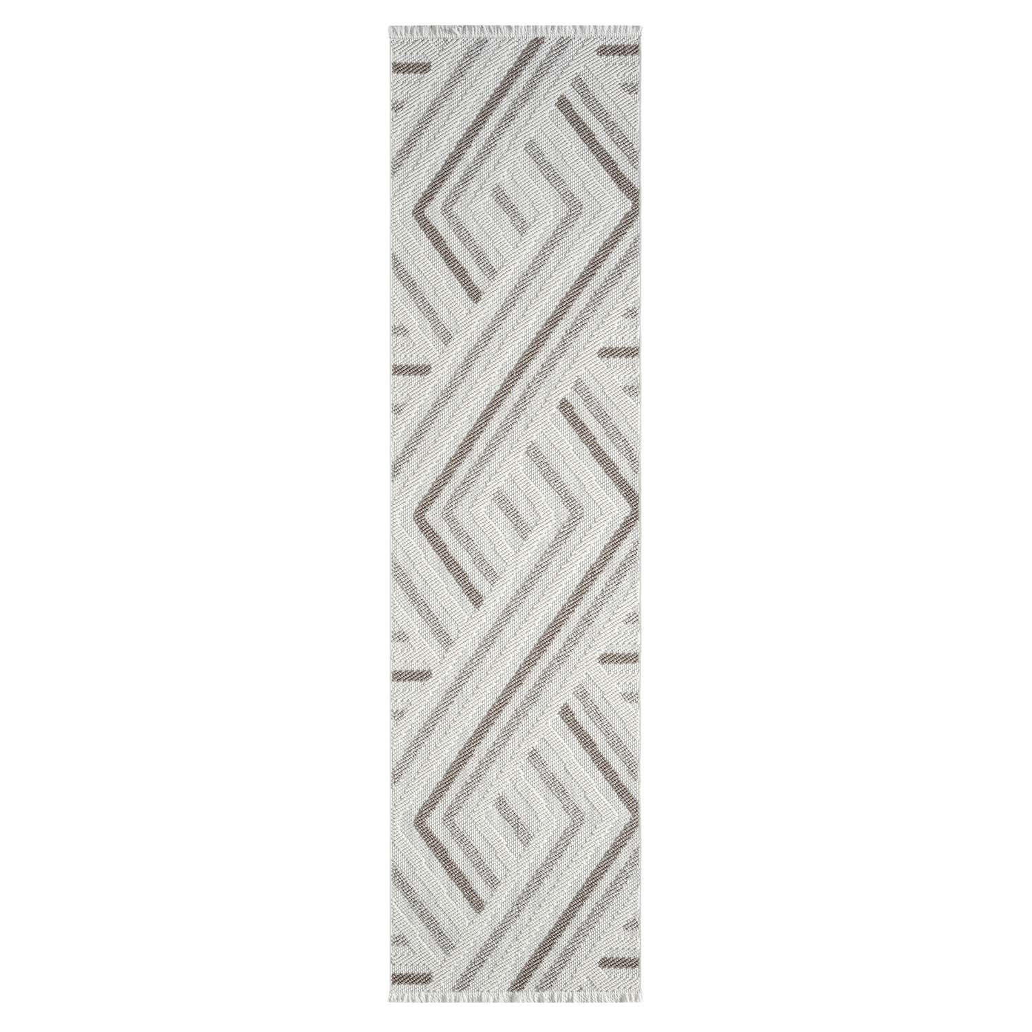 KURZFLOR-TEPPICH Lindo 7590 Creme 80x300 cm - Beige/Creme, Textil (80/300cm) - carpet city