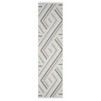 KURZFLOR-TEPPICH Lindo 7590 Creme 80x300 cm - Beige/Creme, Textil (80/300cm) - carpet city