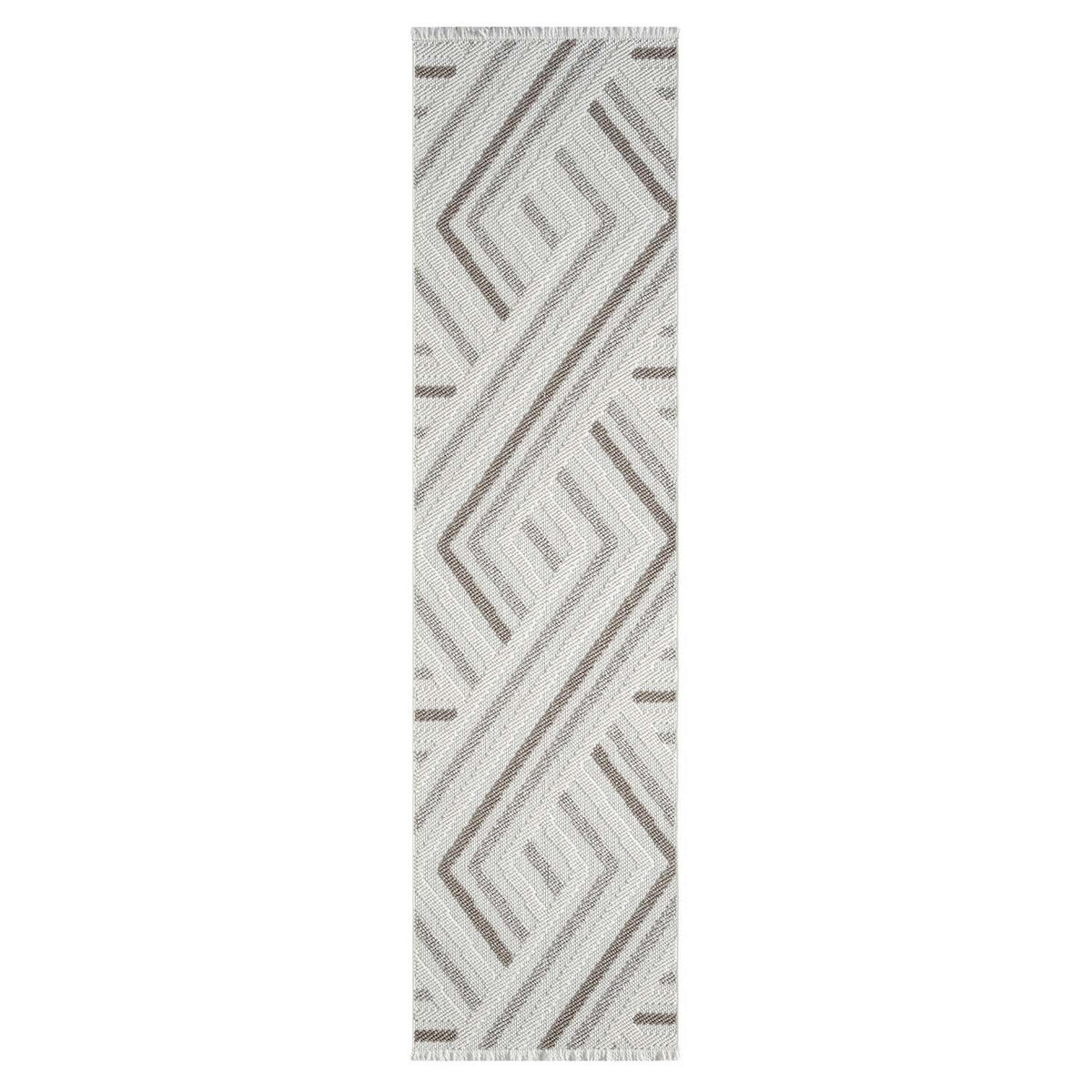 KURZFLOR-TEPPICH Lindo 7590 Creme 80x300 cm - Beige/Creme, Textil (80/300cm) - carpet city