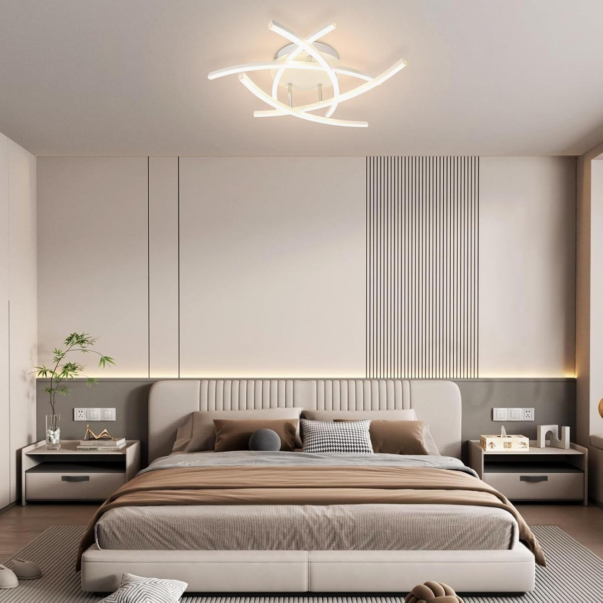 LED-DECKENLEUCHTE Ulmenkarg 52.0/13.0/52.0 cm - Weiß, Metall (52/52/13cm) - ZMH