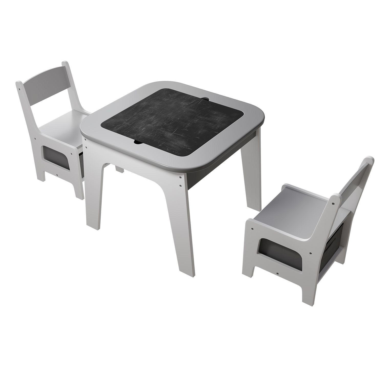 KINDERSITZGRUPPE Milou grau - Grau, Holz (60/50/60cm) - Juskys