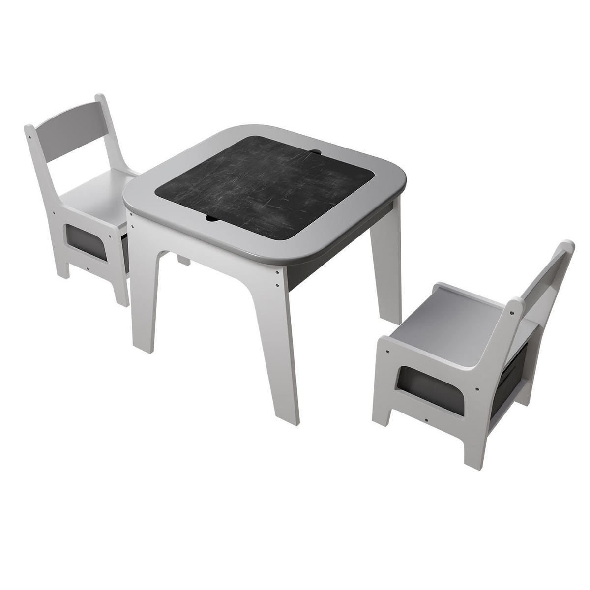 KINDERSITZGRUPPE Milou grau - Grau, Holz (60/50/60cm) - Juskys