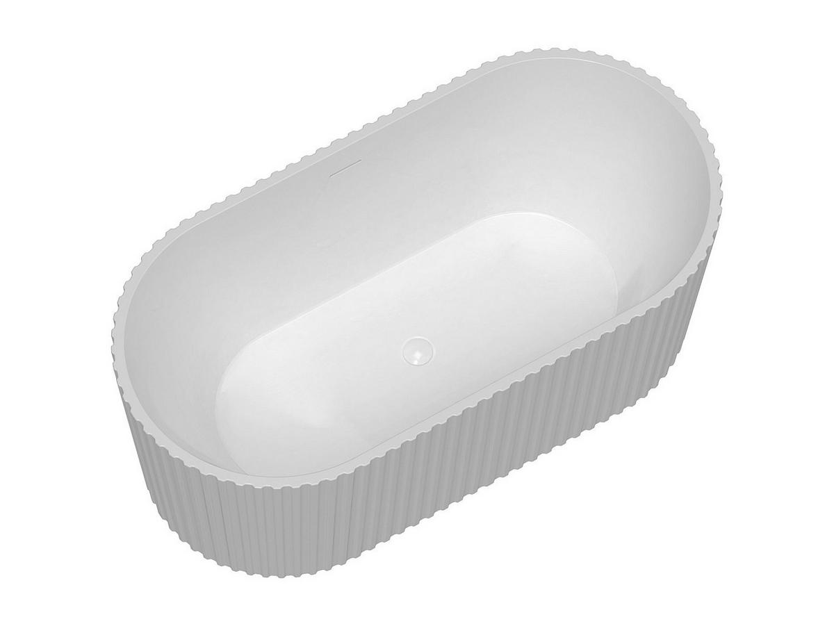 FREISTEHENDE Badewanne - 1 Person - acryl - weiß Aliena - Weiß, Kunststoff (150/58/75cm) - Vente-Unique