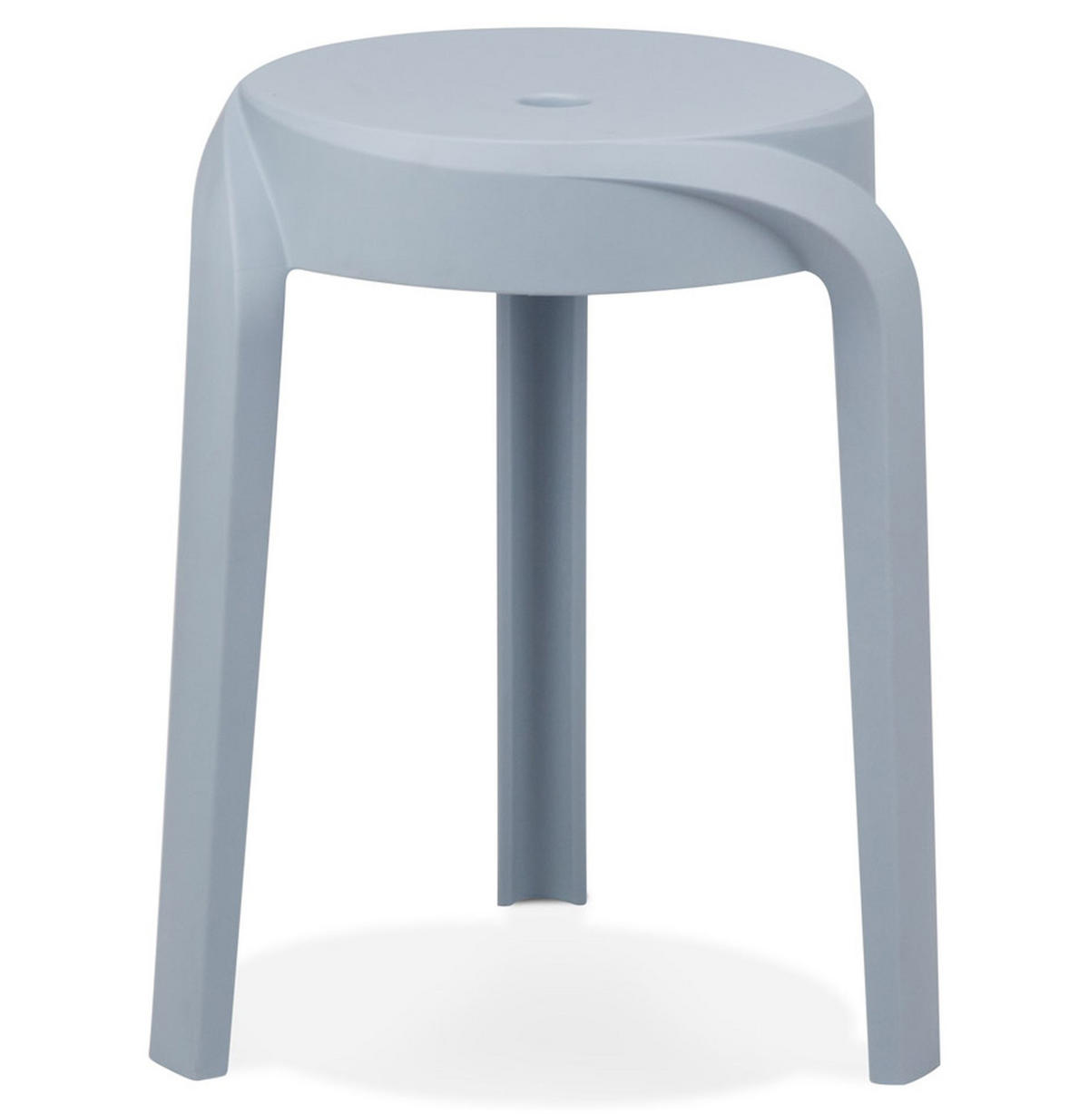 HOCKER POMPA hellblau - Hellblau, Kunststoff (36/45/35cm) - Légia Home