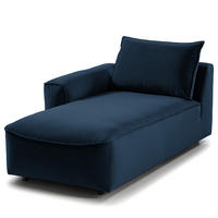 MODULLONGCHAIR - Dunkelgrau, Holz/Textil (170/82/105cm) - home24