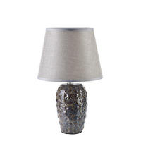 STOLNÍ LAMPA LETI RUSTIC, keramika, hnědá - hnědá, keramika (9/9/31cm) - Mondex