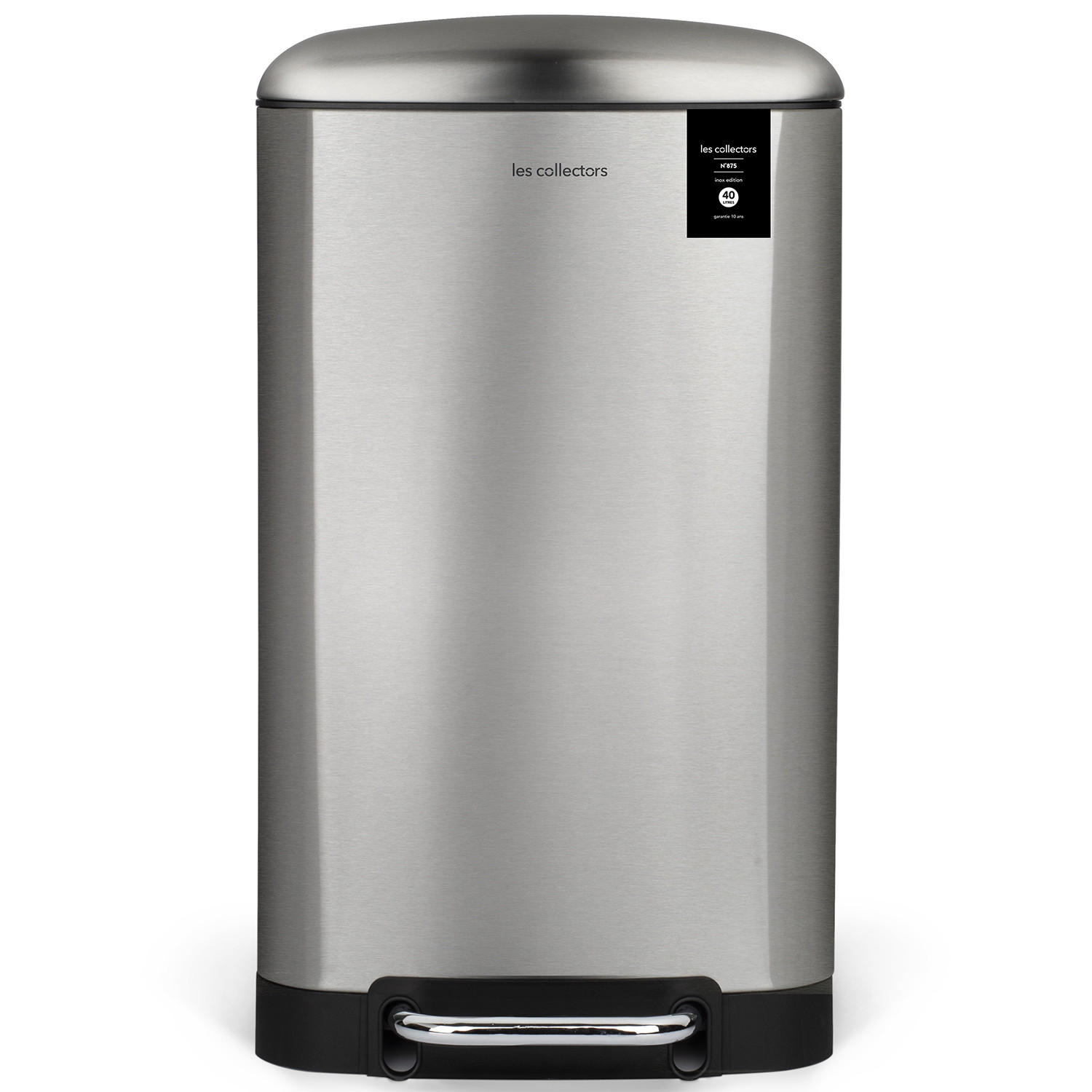 TRETMÜLLEIMER 40L - inox edition N°875 - Silberfarben, Metall (37.5/67.5/35.5cm) - Les Collectors